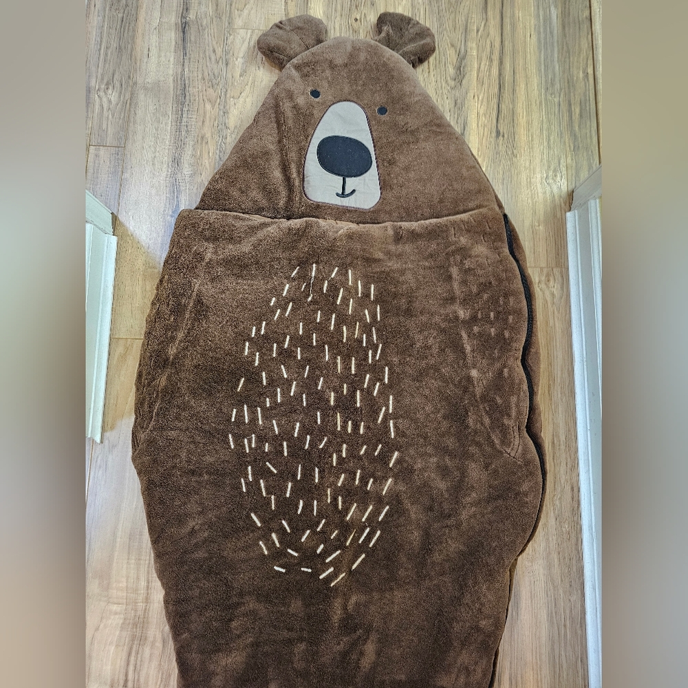 WONDER AND WISE BY ASWEETS Brown BearSleeping Bag - Picture 3 of 16